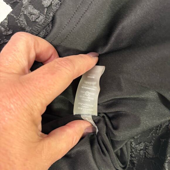 NWT Calvin Klein Textured Black Midi Dress Size 12 QQ0840 - Picture 8 of 10